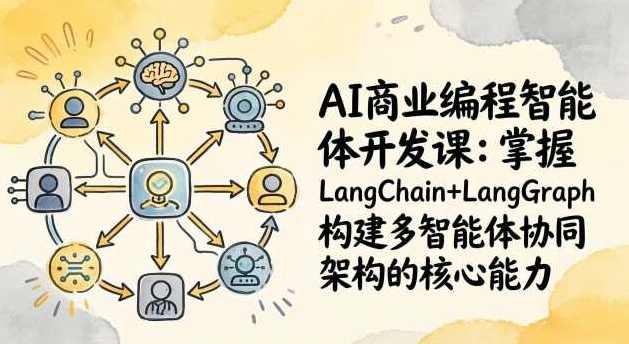 AI商业编程智能体开发课打造个人专属编程智能体：掌握LangChain+LangGraph构建多智能体协同架构的核心能力